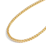 Gold Chain Necklace Collection - 14K Solid Yellow Gold Filled round Wheat/Palm Chain Necklaces for Women and Men with Different Sizes (2.5Mm, or 3.2Mm) - Image 10
