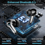 Wireless Headphones,Bluetooth 5.3 Stereo Earphones in Ear with 4 ENC Mic Clear Calls,Noise Cancelling Ear Buds,48H Battery Life. - Image 2