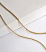 Gold Chain Necklace Collection - 14K Solid Yellow Gold Filled round Wheat/Palm Chain Necklaces for Women and Men with Different Sizes (2.5Mm, or 3.2Mm) - Image 8