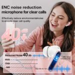 Wireless Earphones, Wireless 5.3 with Noise Cancelling and Microphone - Image 2