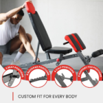 Multi-Functional FID Weight Bench for Full All-In-One Body Workout – Hyper Back Extension, Roman Chair, Adjustable Ab Sit up Bench, Incline Decline Bench, Flat Bench - Image 2