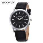 Simple Men Watches Leather Belt Quartz Wrist Watches for Men Ultra Thin Mens Watches Minimalist Watches Hodinky - Image 4