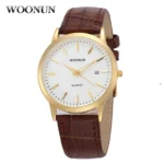 Simple Men Watches Leather Belt Quartz Wrist Watches for Men Ultra Thin Mens Watches Minimalist Watches Hodinky - Image 5