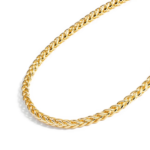 Gold Chain Necklace Collection - 14K Solid Yellow Gold Filled round Wheat/Palm Chain Necklaces for Women and Men with Different Sizes (2.5Mm, or 3.2Mm)
