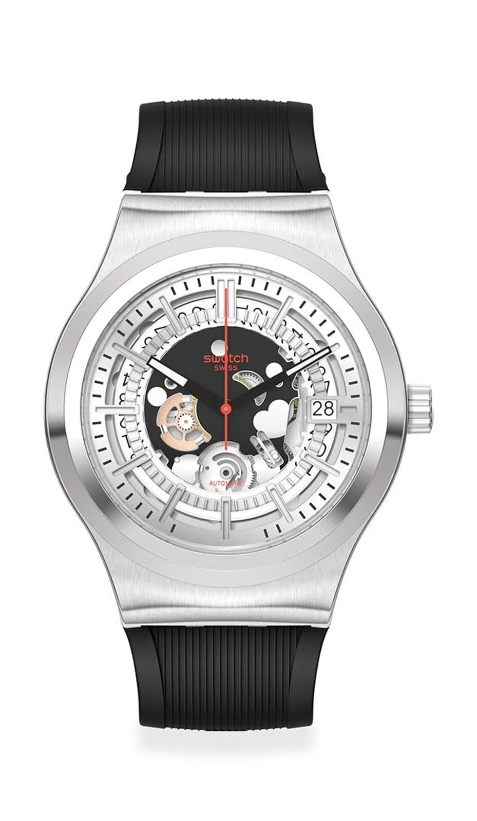 a930ee8b15f08db8b53092e96cbb5059.png Swatch SISTEM through AGAIN Unisex Watch (Model: YIS431) - Image 1