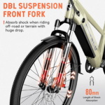 Peak 750W Electric Step-Thru Cruiser E-Mountain Bike for Adults - 27.5", 48V/15AH, APP Control - Image 4