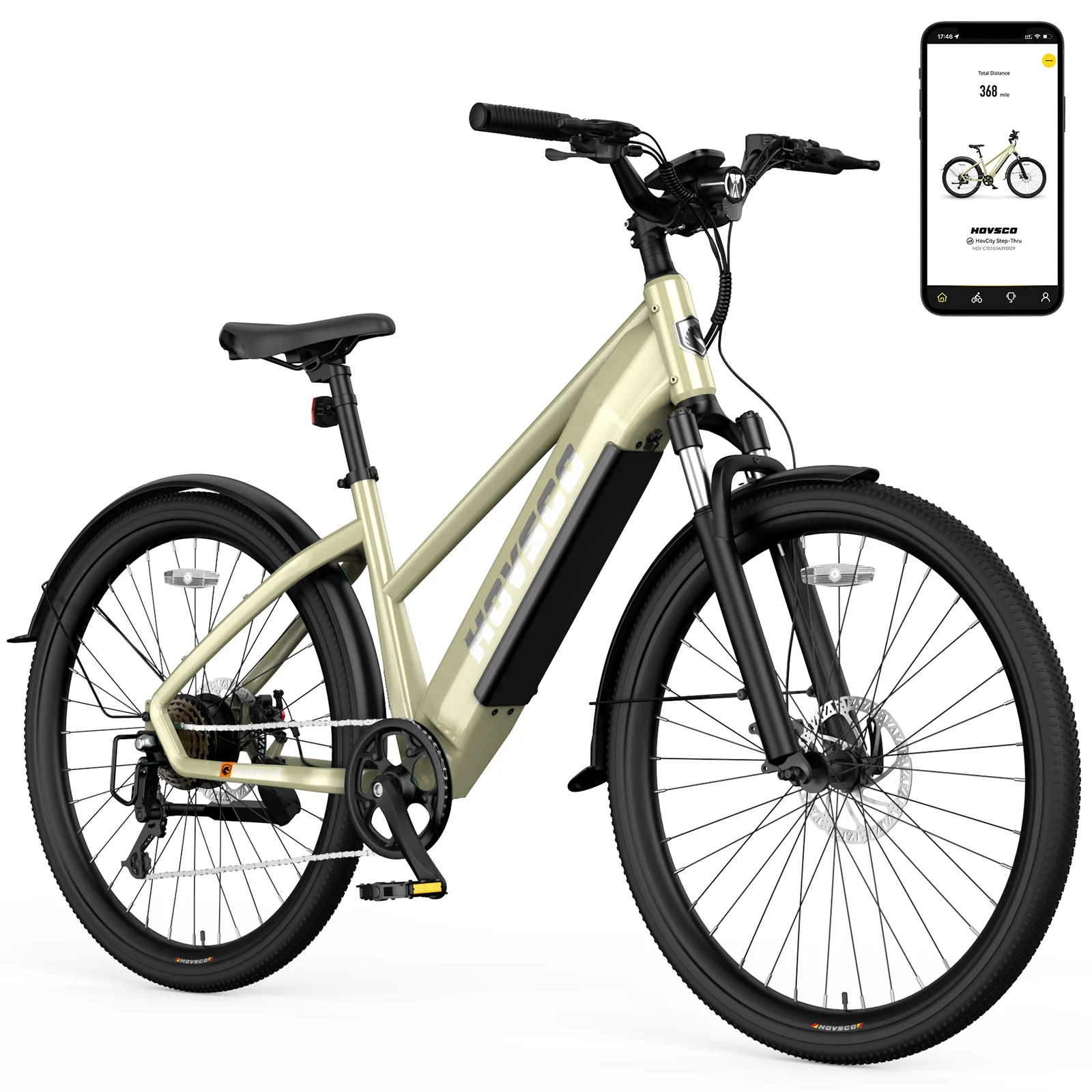 af69d794117e126d0c5073f2f4146a84.png Peak 750W Electric Step-Thru Cruiser E-Mountain Bike for Adults - 27.5", 48V/15AH, APP Control - Image 1