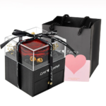 Eternal Rose with Necklace Earrings Set Birthday Gifts for Women Mom Preserved Real Flowers Mothers Day Valentines Day Gifts Anniversary Jewelry Sets for Women Grandma Wife Girlfriend Her (Red) - Image 8