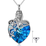 Sterling Silver Dragonfly Necklace Blue Crystal Birthday Anniversary Mothers Valentines Day Gifts for Women - Image 7