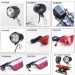 Ebike Light LED 36V 48V Electric Bike Headlight and Rear Light Also with Turn Signal Light Set - Image 2