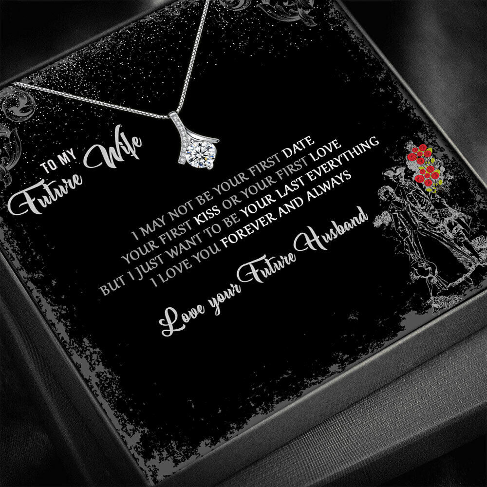 d0fb264fba6e50b4327778d986e9efa3.png To My Future Wife, Fiance, Love Necklace, Engagement Gift, Valentines Day - Image 1