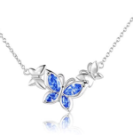 Sterling Silver Dragonfly Necklace Blue Crystal Birthday Anniversary Mothers Valentines Day Gifts for Women - Image 8