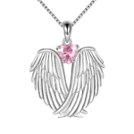 Jewelry on Clearance！Necklaces for Women Angel Wings Necklace 925 Silver Guardian Angel Wings Pendant Birthstone Necklace for Women Jewelry Gifts - Image 6