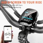 Peak 750W Electric Step-Thru Cruiser E-Mountain Bike for Adults - 27.5", 48V/15AH, APP Control - Image 3